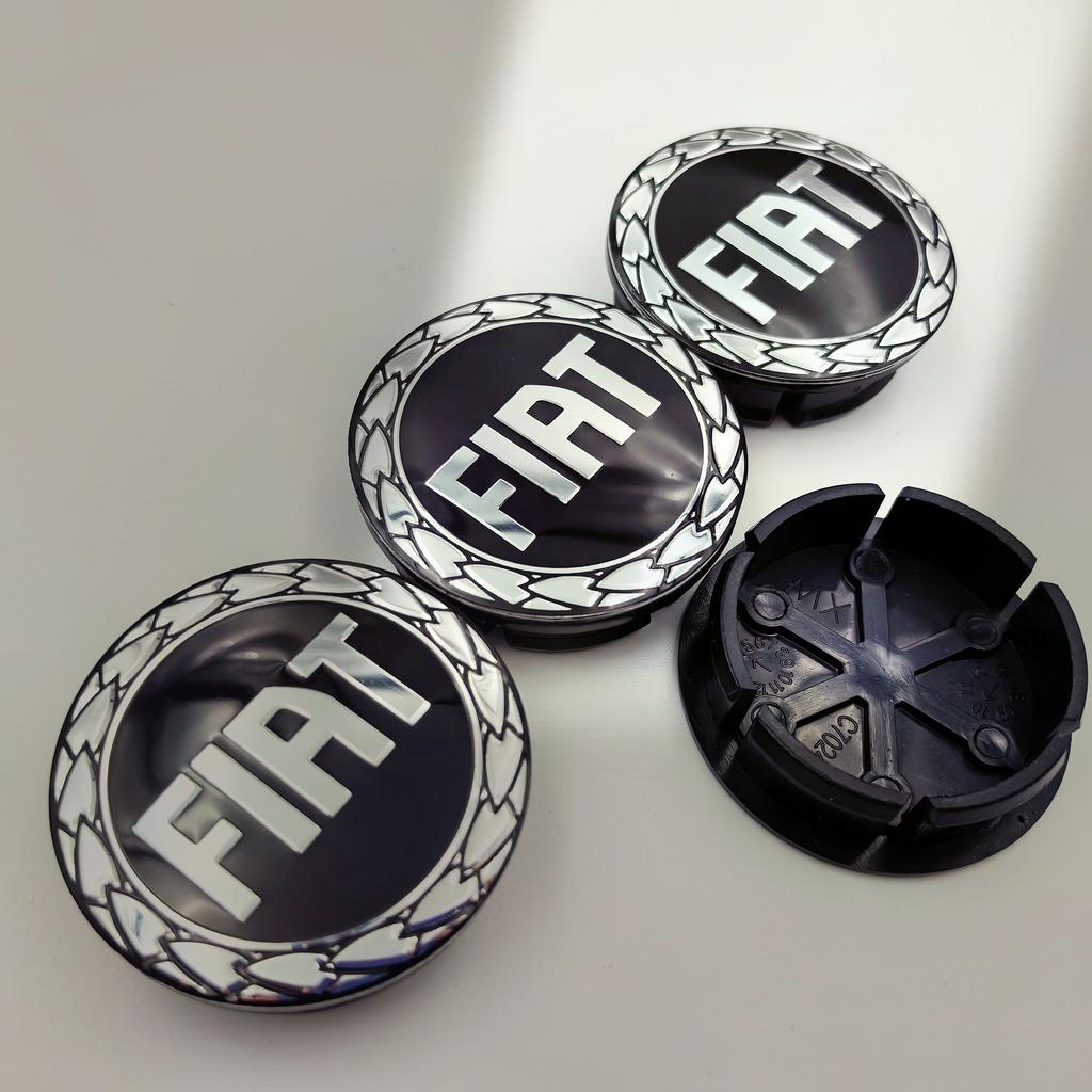 4ks 50mm 5cm logo fiat znak na auto Krytka středu kola Ráfek auta Tuningový kryt znaku Stylizační doplňky Pro 500