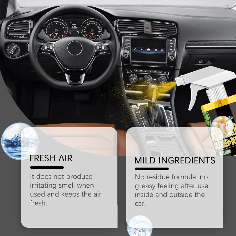 Multi-Functional Interior Cleaner - Car Multi-Purpose Interior Cleaning Foam, Enhances Shine & Restores Freshness one size