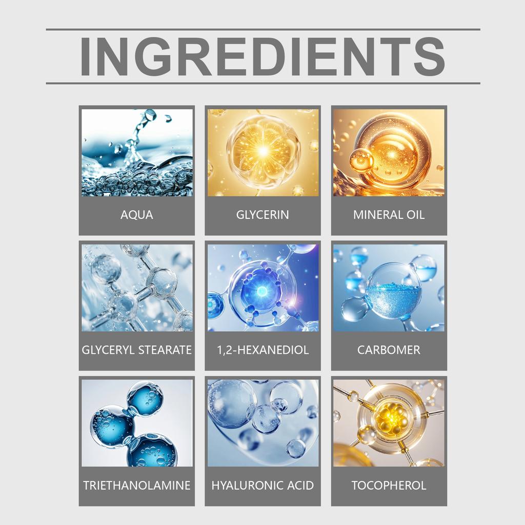 Augenstraffende Creme Reduziert Augenringe, Anti-Falten, Strafft, Verbessert feine Linien und spendet tiefenwirksam Feuchtigkeit.