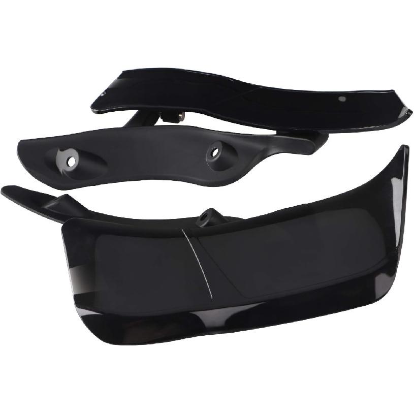 ABS Black Side Wing Adjustable Windshield Air Deflector for Harley Road Glide FLTRX 2015-2023