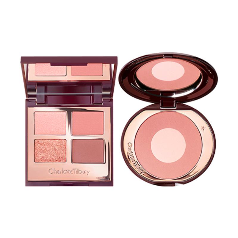 

Charlotte Tilbury Палетка Luxury Palette и Румяна Cheek To Chic Blush Pillow Talk + Eyeshadow Pillow Talk