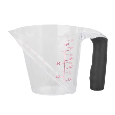 Measuring Cup Heat Resistant Angled Plastic Measuring Mug with Handle for Drinking Baking Cooking