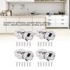4pcs Zinc Alloy Concealed Cabinet Hinge Semicircular Folding Door Hinge Flap Door Hinge  Desks