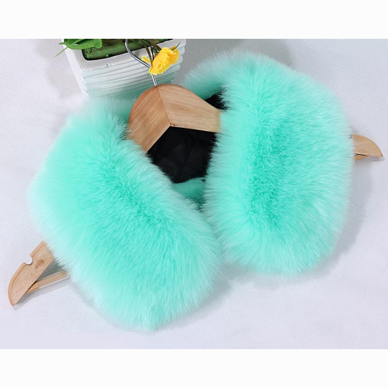 Límec Liščí kožešina Šála Zimní Luxusní Nadýchaná Šála Udržuje Krk v Teple Ženy Muži Huňaté Čtvercové Šály Doplňky ke Kabátu