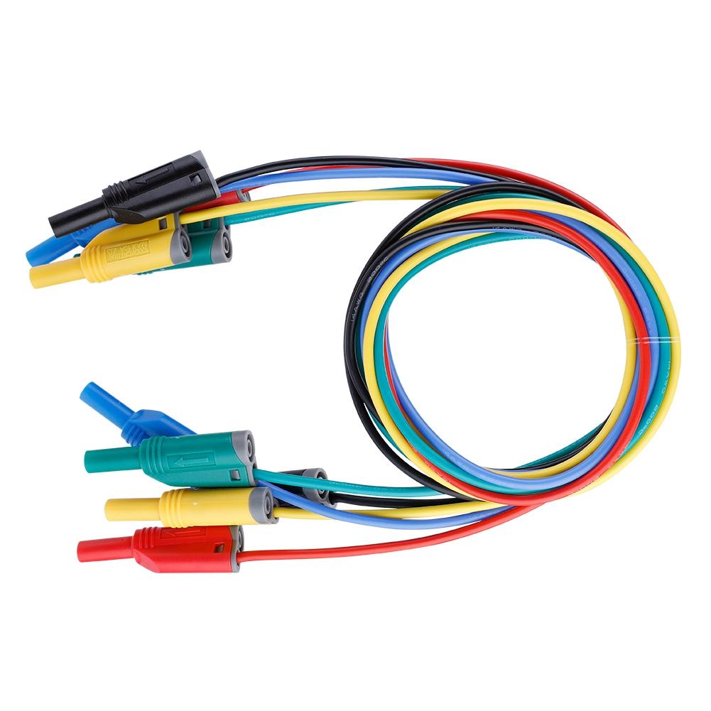 5pcs P1050 1 4mm Banana Plug Safety Soft Silicone Wire Stack Test 14AWG for Multimeter