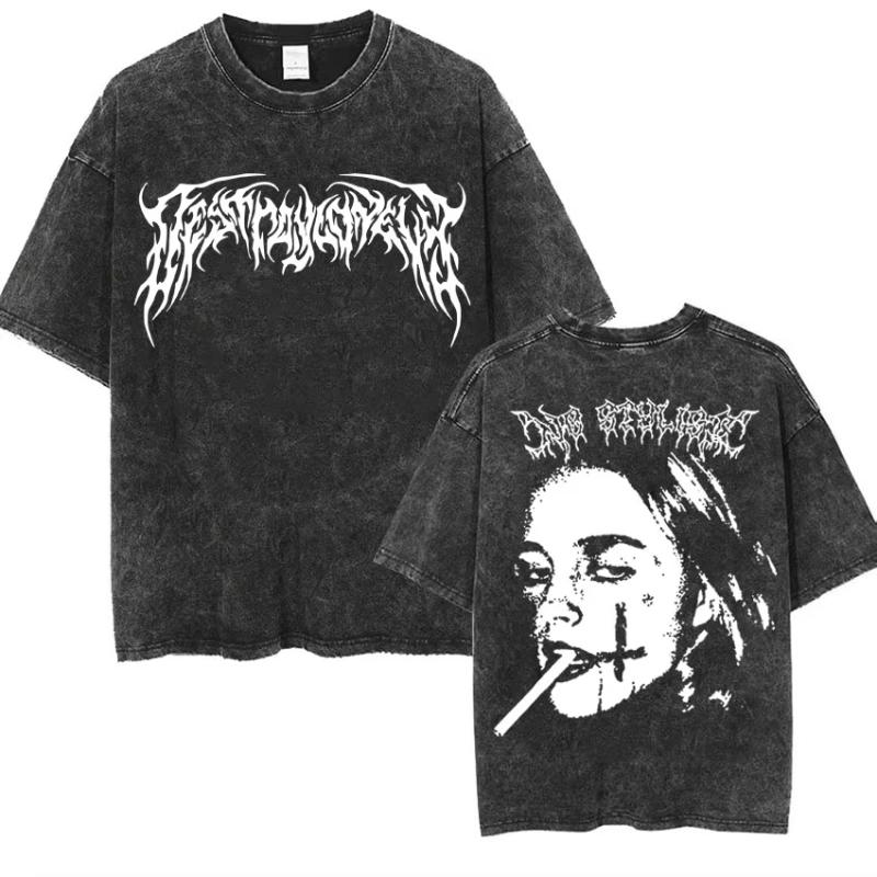 

Ретро Випрана Футболка з Логотипом I AM MUSIC Playboi Carti Opium Ken Carson Narcissist Tour Антагоніст Реп Футболки Жіноча 2XL