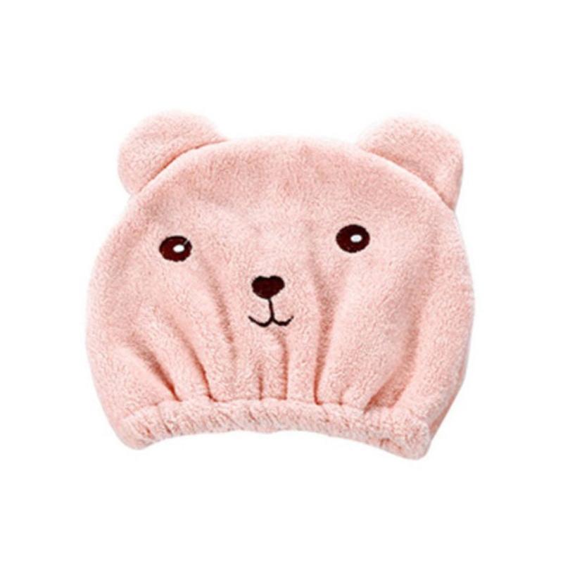 Suchy czepek do włosów dla kobiet szybkoschnący chłonny gruby ręcznik na głowę z mikrofibry koreański uroczy haftowany czepek pod prysznic