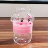 1Pcs Cartoon Rabbit Plastic Bottle Transparent Pet Food Grade Candy Bottle Random Color