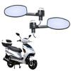 1 Pair Motorcycle Rearview Mirror Scooter Motocross Rearview Mirrors Electrombile Back Side Convex Mirror Universal 22mm