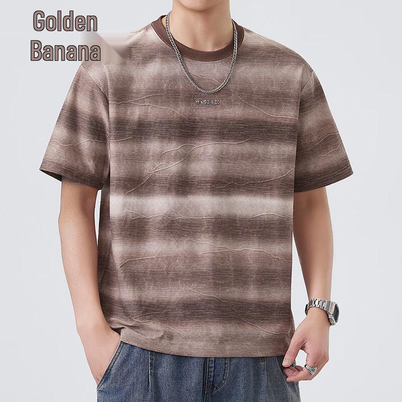 Men s American Retro Tie-Dye Ice Silk T-Shirt 5XL