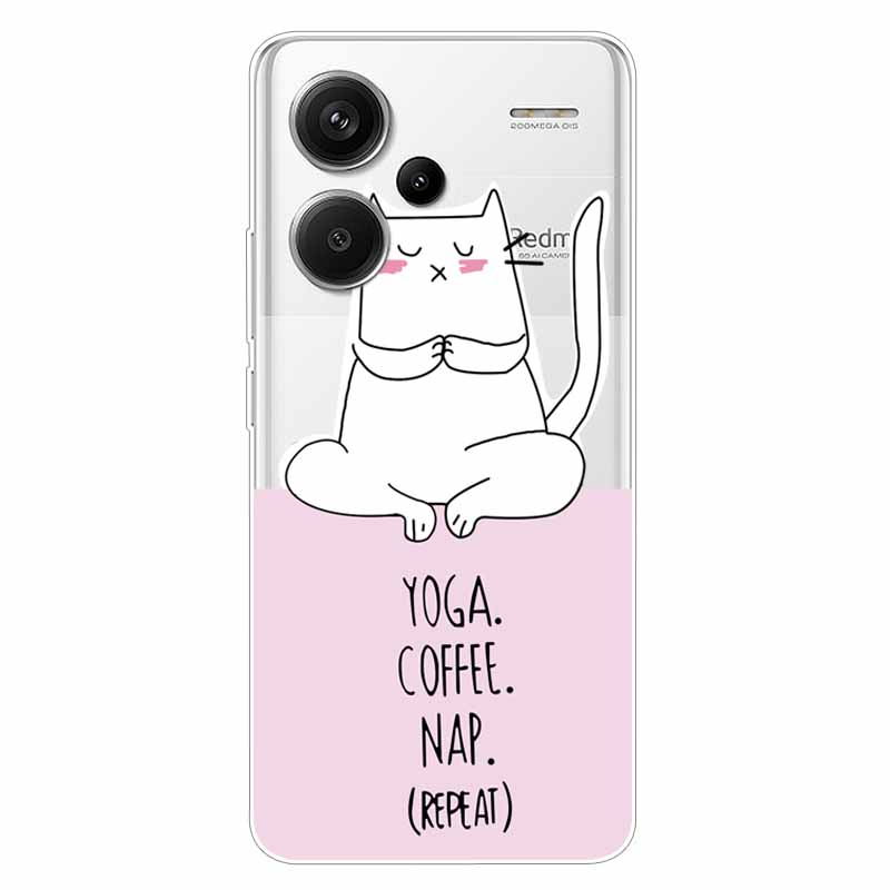 For Redmi Note 13 Pro Plus 5G Case Clear TPU Soft Back Cover for Xiaomi Redmi Note 13 Pro+ 5G Transparent Silicone Cases Funda