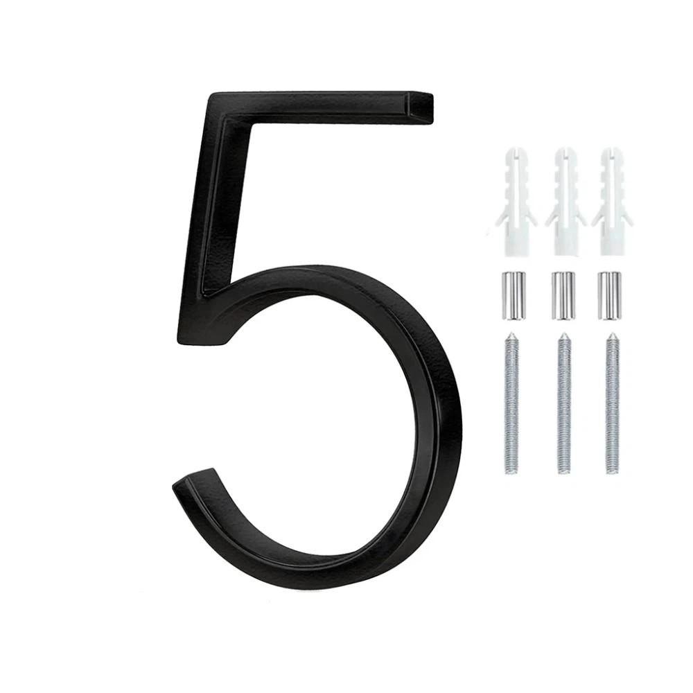 Outdoor Use Metal House Numbers Modern Design House Number Sign  Yard Decoration
