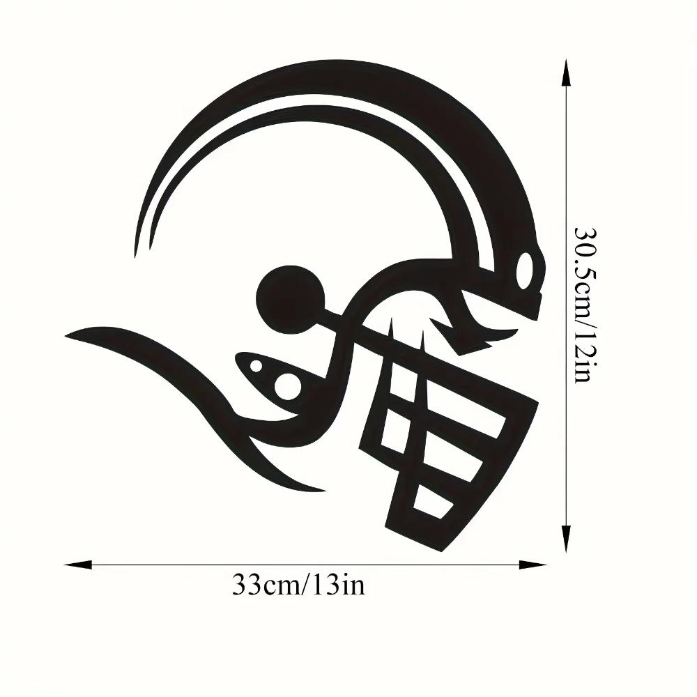 Retro American Football Helmet Metal Sign - Home & Office Decor for Aesthetic Appeal Ideal for Home, Office & Bar Decor