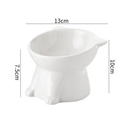 Nouvelle gamelle pour animaux de compagnie avec protection de la colonne vertébrale Protection du cou Gamelle en plastique pour chat Pieds hauts Gamelle pour nourriture pour animaux de compagnie Fournitures pour animaux de compagnie