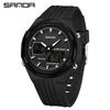 SANDA Sports Watch: World Time, Multifunctional Chronograph, Waterproof, Unisex