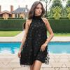 Women's Fashion Summer Spring Solid Color Flower Print Sleeveless Casual Dresses