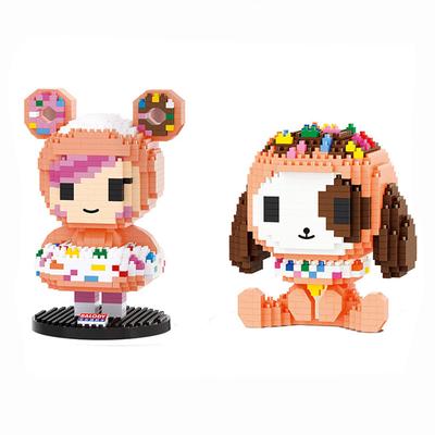 699pcs+ Balody Donutino Building Blocks Candy Dog Micro Assembled Tokidok Donutella Mini Bricks Figure Toys For Kids Collection