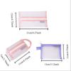 Lipstick Cosmetic Bag Clear Mesh Bag Change Storage Bag Fresh Color Card Bag Mini Coin Purse  Girl