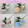 European Style 3head Peony Silk Flowers For Wedding Home Decor With Realistic Craftsmanship