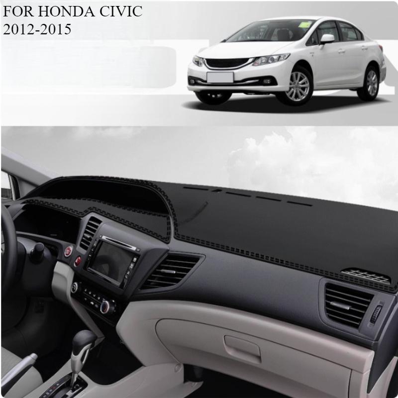 FOR HONDA CIVIC 2012-2015 Car Dash Mat Dashmat Dashboard Mat Cover Sun Shade Dash Board Cover Carpet Accessories
