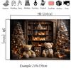 Mocsicka Christmas Photo Background Room Xmas Tree Bookshelf Gifts Bear Decoration Baby Kids Birthday Party Photography Backdrop