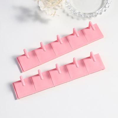 10Pcs/Set Nail Practice Display Stand Detachable Nail Training Holder Plastic False Nail Polish Color Display Shelves Base