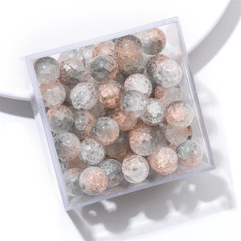 20 Stück Kristall-Glasperlen, Breakout-Kugeln, lose Distanzperlen für DIY-Armbänder, Halsketten, Schmuckherstellung