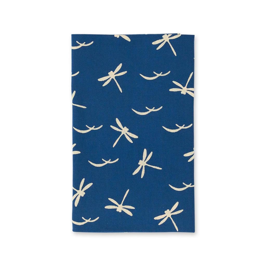 Miyamoto Towel Miyamoto Tenugui Hand Small Dragonfly Made in 33 x 03590 Towel, Pattern, Japan, Navy, Approx. 90cm,