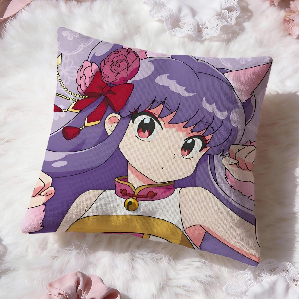 cute anime Ranma Cushion Cover Premium Comfort Reversible Pillow Cove -Two in One Design for Any Room & Car Interior