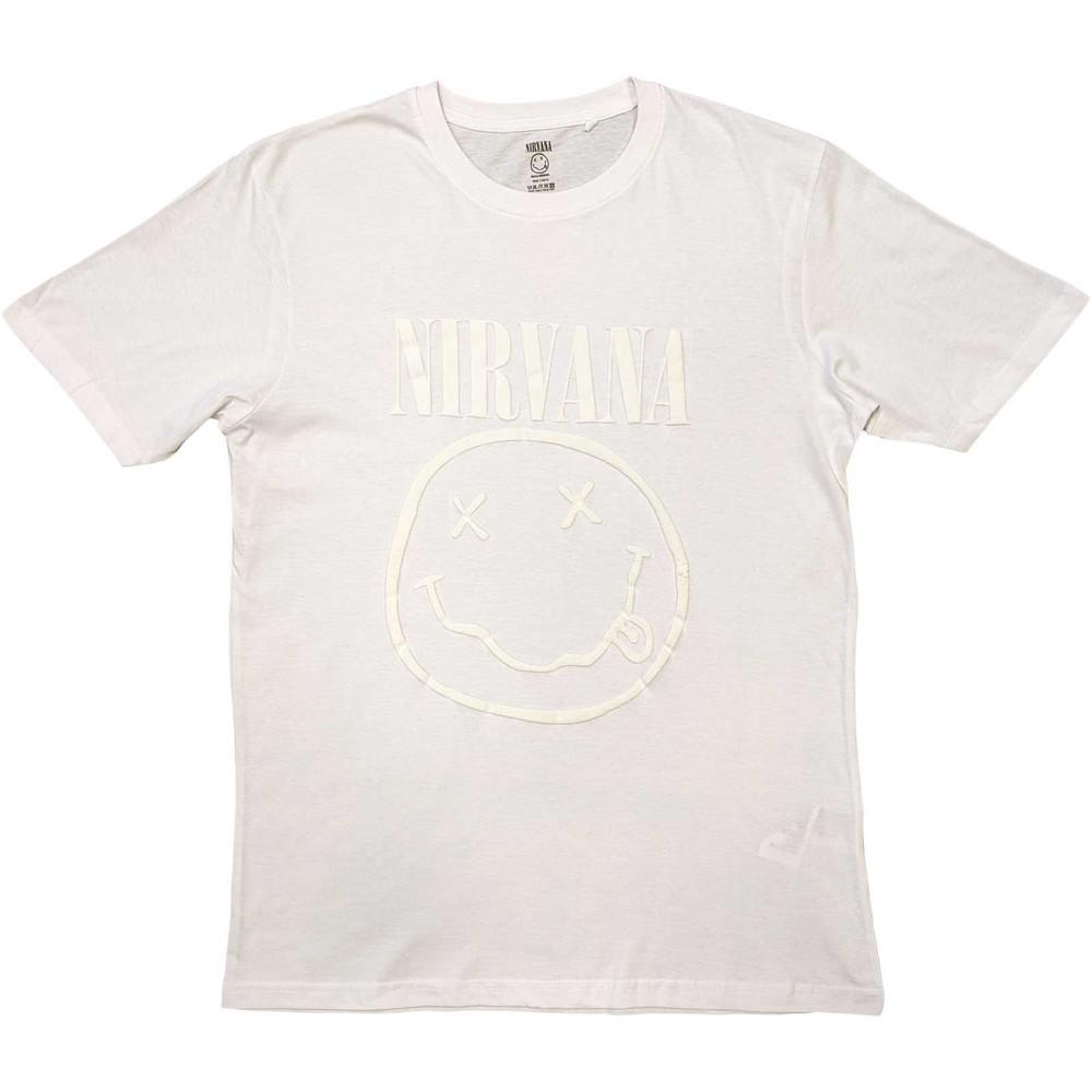 

26 Nirvana White Happy Face Official Unisex T-Shirt Unisex T-Shirt XXXL