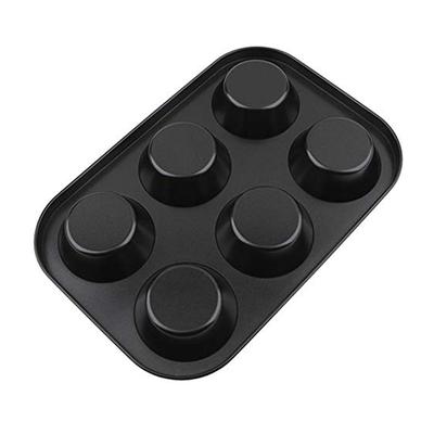 6/12 Tassen Cupcake-Form Muffinblech Quadratische Cupcake-Form Muffinblech Backform aus Kohlenstoffstahl Antihaft-Backgeschirr 657