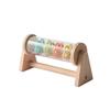Montessori Baby Rain Stick Rainbow Hourglass Rain Music Rattle with Support Kid Montessori Sensory Toys BABY's Educational Gift