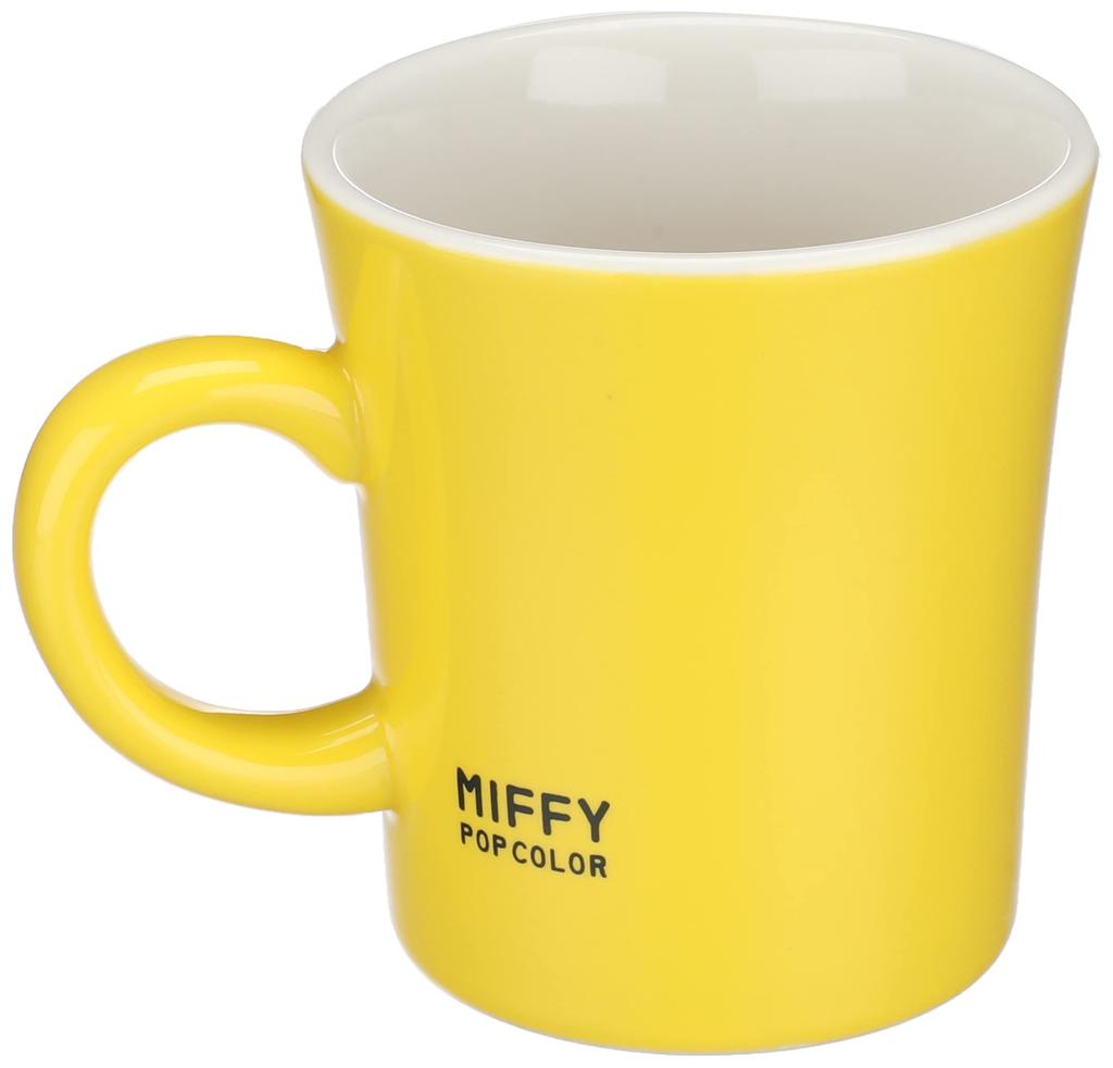 Kanesho Pottery [Dick Bruna] Miffy Porcelain Colored Mug, Going to the Sea, Yellow, 208134