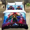 The *Aquaman* fantasy movie duvet cover and pillowcase bedding set is the perfect choice for decorating boys' and girls' bedroom