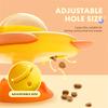 Cat Interactive Rotatable Cat Dog Leak Food For Pet Puzzle Relief Boredom Food Feeder Dispenser Yellow