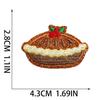 Christmas Theme Embroidery Cloth Sticker Cartoon Apple Patch Sticker Glitter Powder Material Little Squirrel Computer Embroidery Label