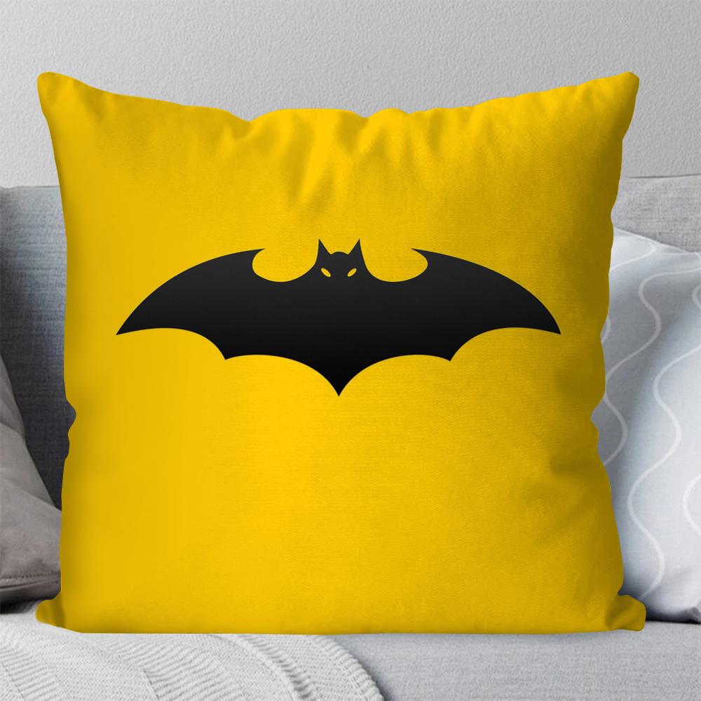 Cartoon COOL B-Batman Pillow Case Square Pillow Bedroom Sofa Leisure Comfort Cushion Car Living Room Home Decoration 40X40