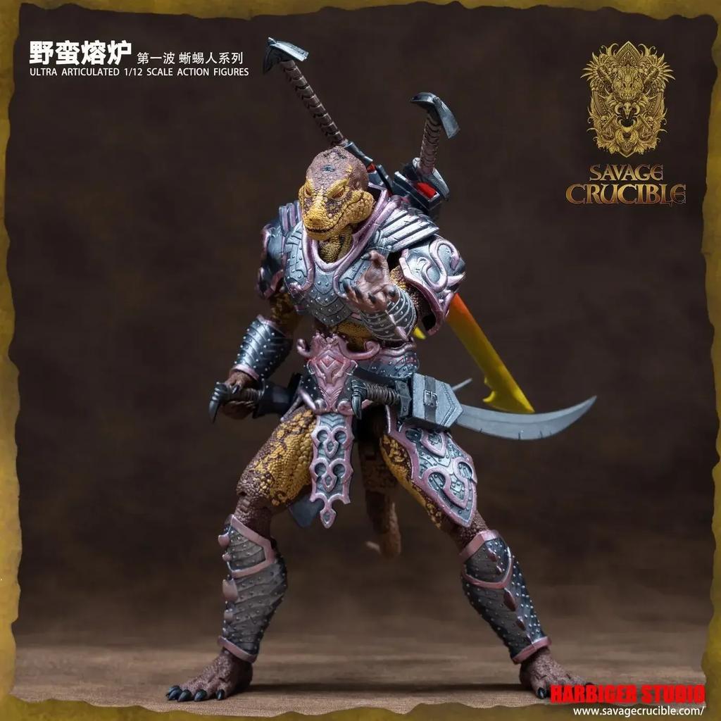 1/12 Anime Savage Crucible Figures Lizard Man Series Action Figure Pvc Models Statue Collection Toys Boy'S Doll Action Toy Gift