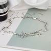 Sweet and cool necklace women, hip-hop accessories, full of diamonds, new trendy cold wind collarbone chain light luxury
