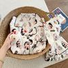Summer New Pajamas Women's Short-sleeved Shorts Thin Cloud Cotton Cartoon Cute Large Size Korean Version Loungewear