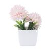 Fake Chrysanthemums Ball Flower In Pot Mini Artificial Potted Plants for Home Indoor Office Farmhouse Table Decor