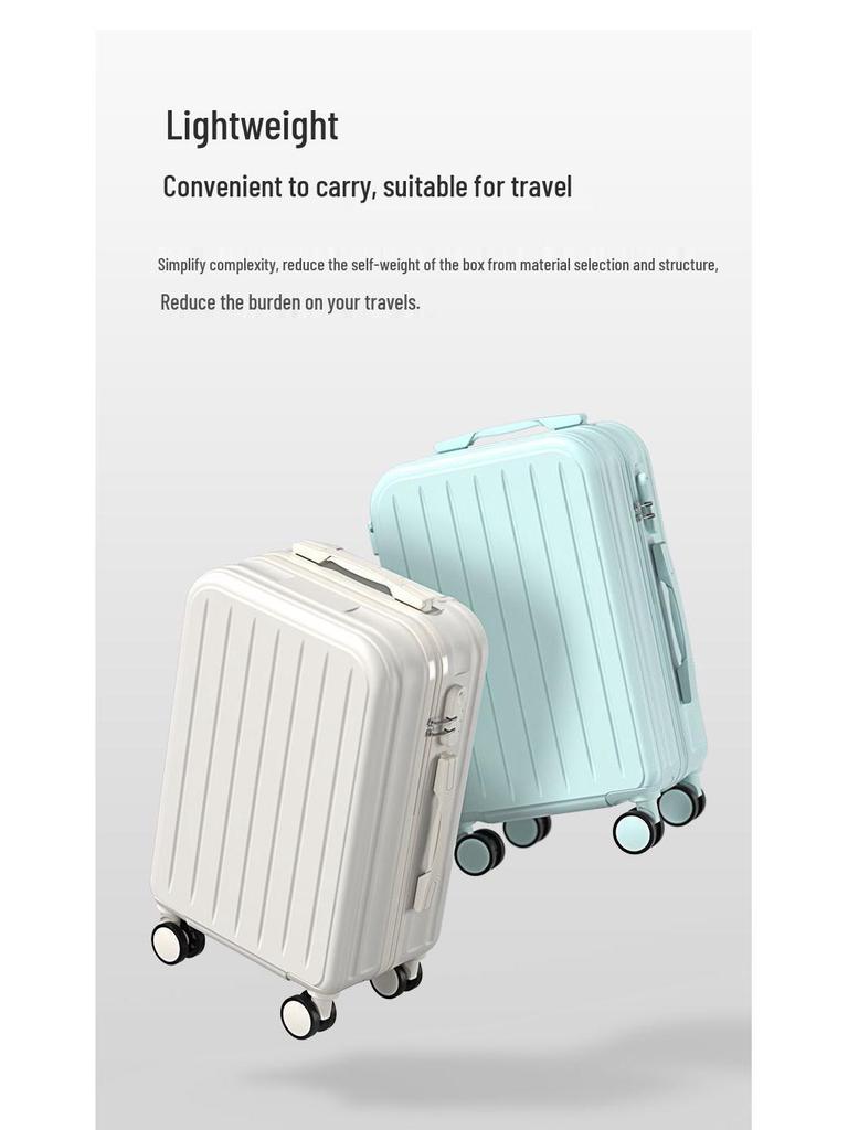 Stylish & Durable Lightweight Trolley Suitcase with Combination Lock for Students, Men, and Women