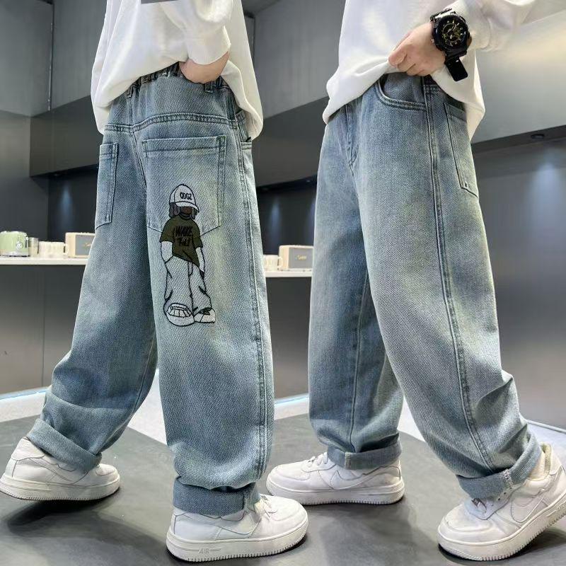 Barnbyxor i denim för pojkar - Vår och Höst - Snygga och Bekväma