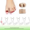 6Pcs Toe Separators for Bunions Nylon Double Loop Toe Correctors Flexible Hallux Valgus Splint for Day Night Wear