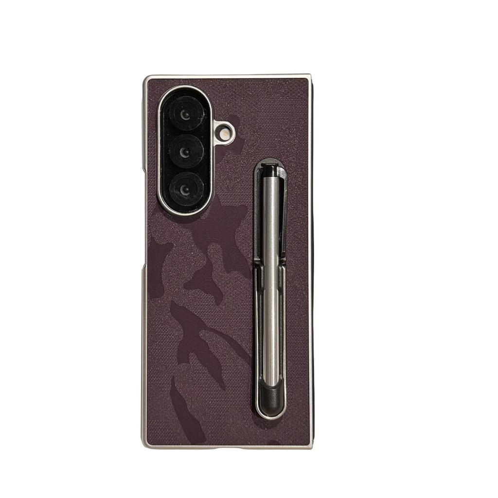 Skin-Feel Touch Pen Stand Case for Samsung Z-Fold7/6 - Foldable & Drop-Proof