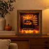 Decorative Seasonal Lights Halloween Lighted Frame Ornaments, Light Up Shadow Box, Warm Accents Atmosphere LED for Home Living Room Bedroom
