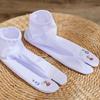 Embroidery Flower Toe Separator Socks Mid-calf Split Toe Sock Two Toed Socks  Flip Flops