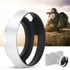2Pcs Aluminium Alloy Hollow Out Lens Hood 40.5 Mm for Leica Camera Silver