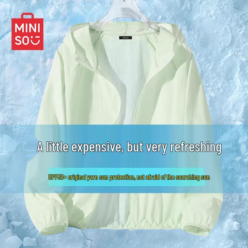 MINISO Women s UPF50+ Lightweight Sun Protection Hooded Jacket S