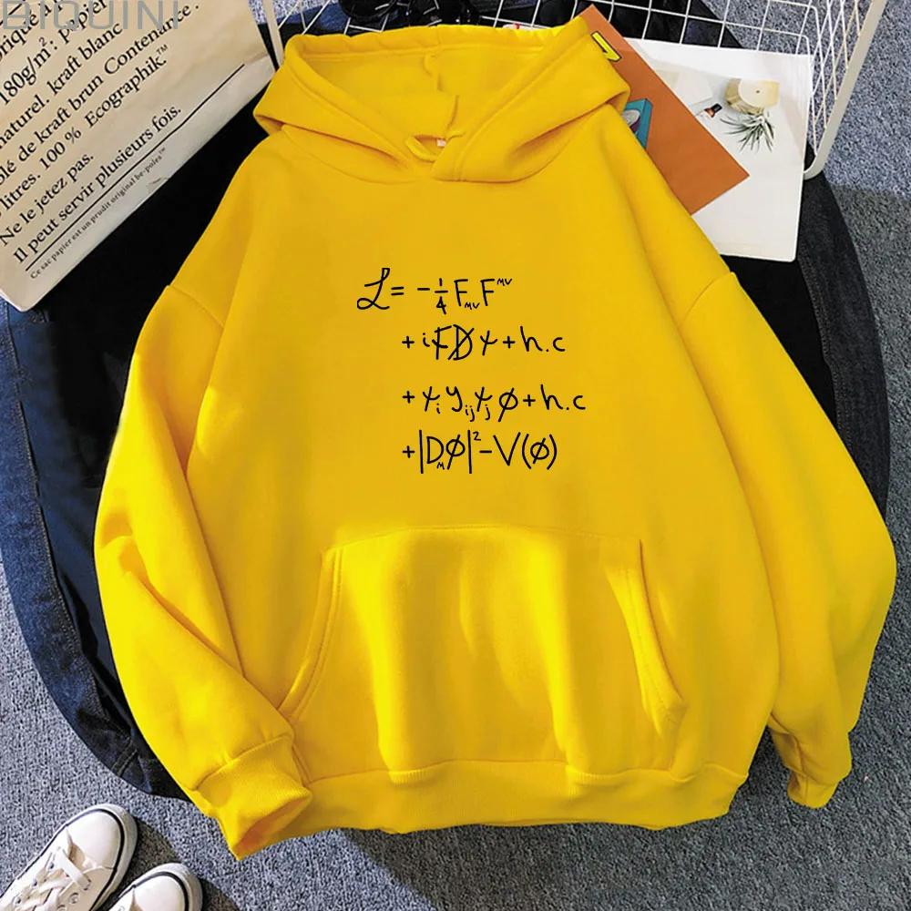 Physics Maths Quantum Equations Universe Lagrangian Clothes for Men Printed Sweatshirts Aesthetic Hoodies Unisex Winter Clothes